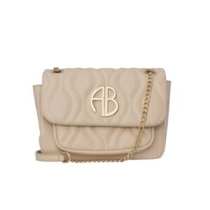 Alexis Bendel Quilted Cream Shoulder Bag